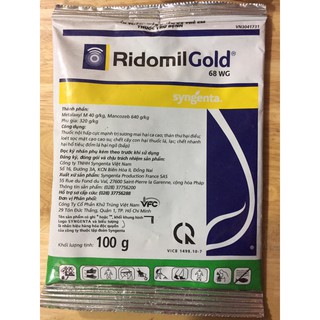 Sản phẩm Ridomil gói 100gr bảo về cây trồng