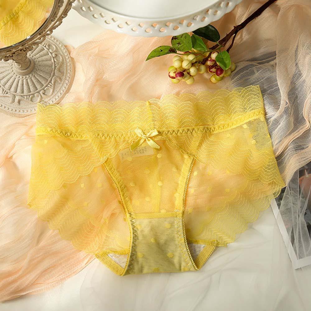 OCEANMAP Quần Lót Ren Hoa Trong Suốt Lưng Thấp Cho Bé Gái