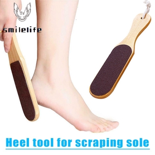 (Hàng Mới Về) Dụng Cụ Chà Gót Chân Tẩy Tế Bào Chết Bằng Gỗ Tiện Dụng