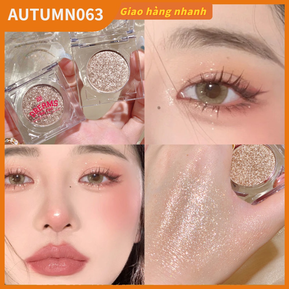3 cái Bảng Màu Mắt Đơn Dài Lâu Lấp Lánh Làm Nổi Bật Trang Điểm Ngọc Trai Cho Phụ Nữ Cô Gái Autumn063