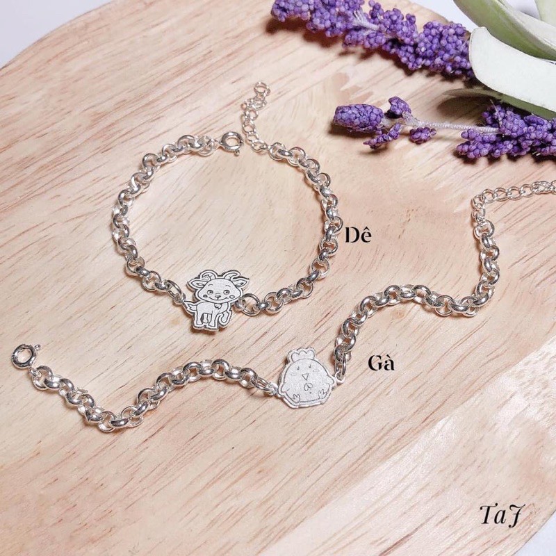 Lắc tay bạc 12 con giáp
