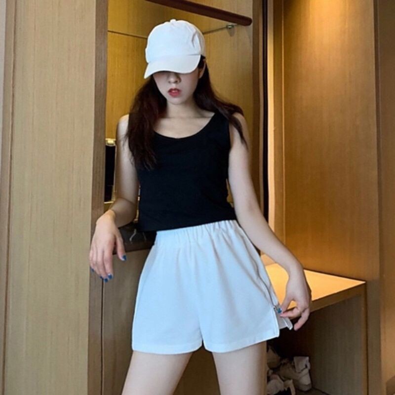 Quần đùi phối khoá kéo