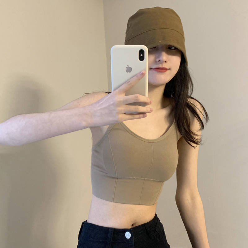 Áo Bra Màu Trơn Có Mút Đệm Thời Trang 42512