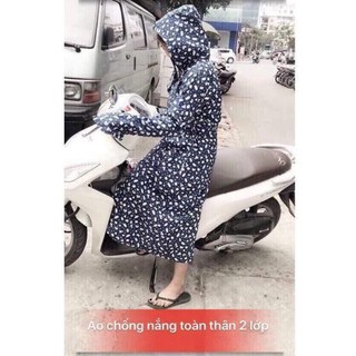 Áo chống nắng măng tô 2 lớp kèm 2 khẩu trang_thanhmai