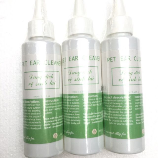 Dung dịch vệ sinh tai cho chó mèo PET EAR CLEANER