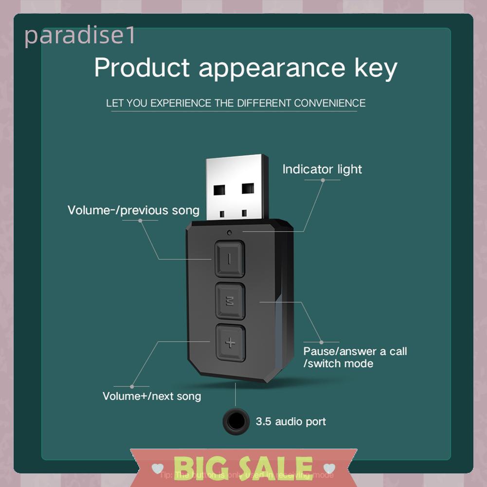 Bộ Chuyển Đổi Âm Thanh Bluetooth 2 Trong 1 Thiên Đường Kính 1 RT02 ​Bộ Thu Phát Không Dây Chuyên Dụng Chất Lượng Cao | BigBuy360 - bigbuy360.vn