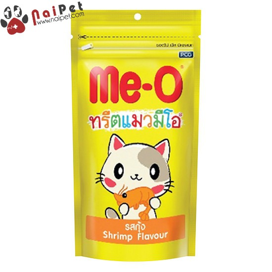 [Mã PET50K giảm Giảm 10% - Tối đa 50K đơn từ 250K] Đồ Ăn Vặt Bánh thưởng Vị Cá Hồi Cái Ngừ Tôm Cho Mèo MeO Gói 50g