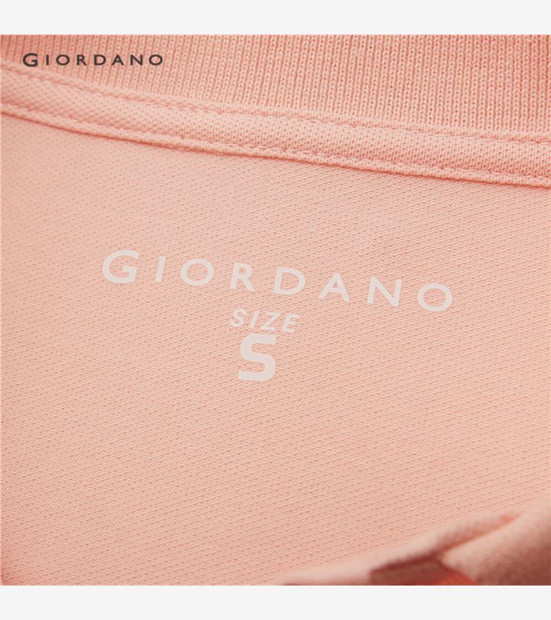 Áo thun Polo thêu hình Giordano 13311003 cho nữ | BigBuy360 - bigbuy360.vn