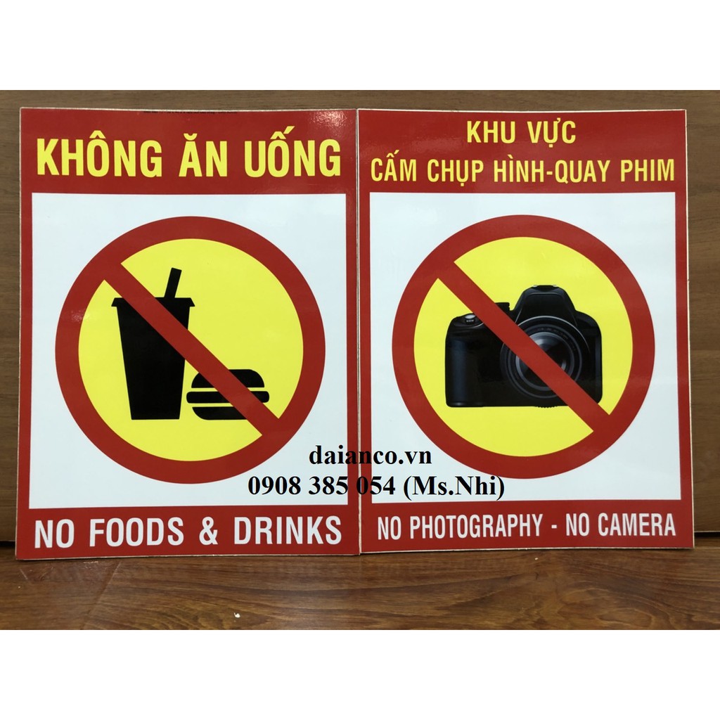 [HCM] KHUYẾN MÃI Bảng cảnh báo cấm nội dung như hình- KT 30x40cm- Chất liệu fomex tiện lợi- Hàng sẵn