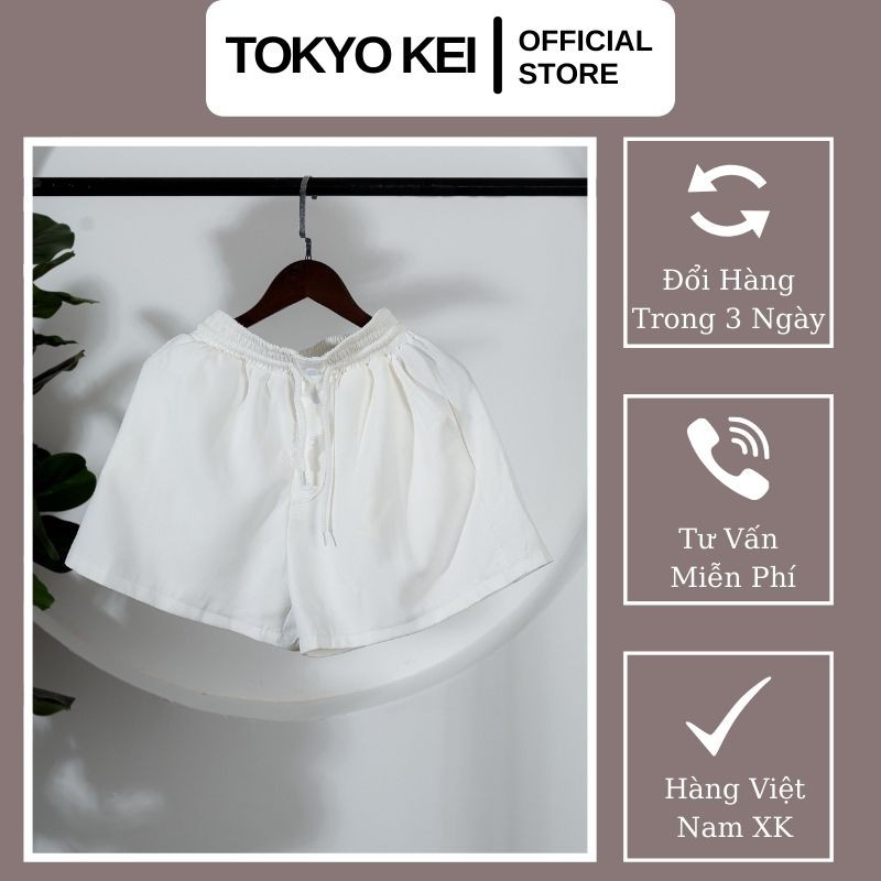 Quần shorts nữ có túi, chất liệu LỤA mềm min màu trắng, đủ size, thiết kế trẻ trung, năng động WBQH016