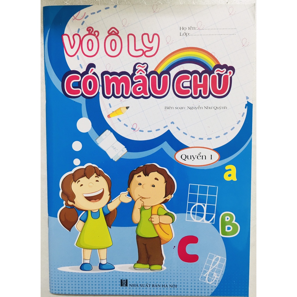 Sách - Vở ô ly có mẫu chữ (Bộ 3 quyển)