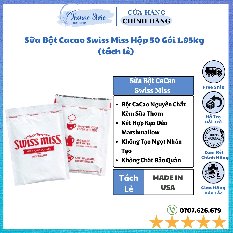 Tách Lẻ Sữa Bột Cacao Swiss Miss