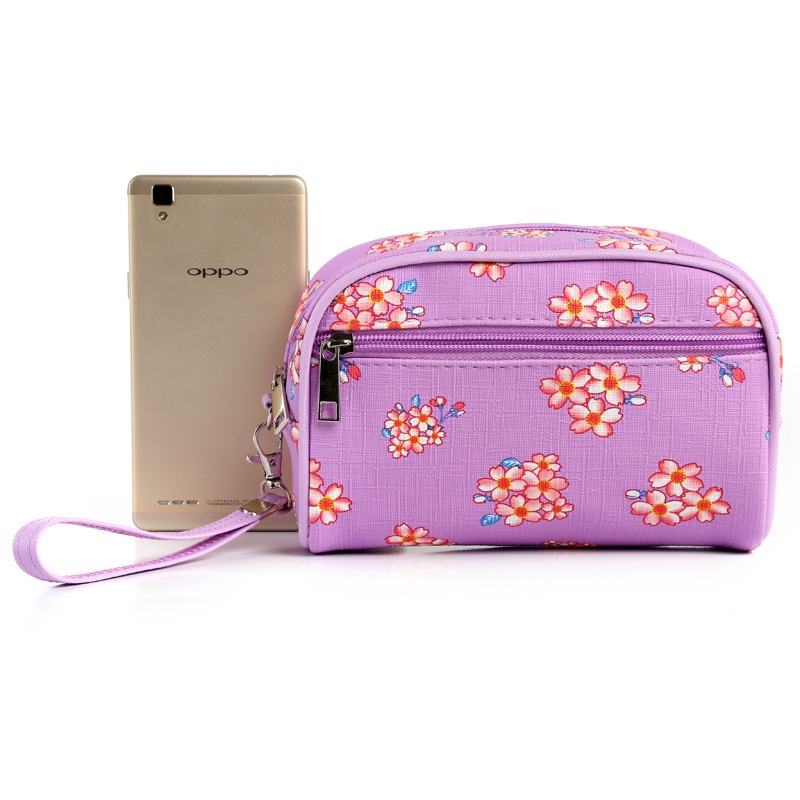 Túi Đựng Mỹ Phẩm Cầm Tay In Họa Tiết Hoa Lựu Mới Dành Cho Đi Du Lịch