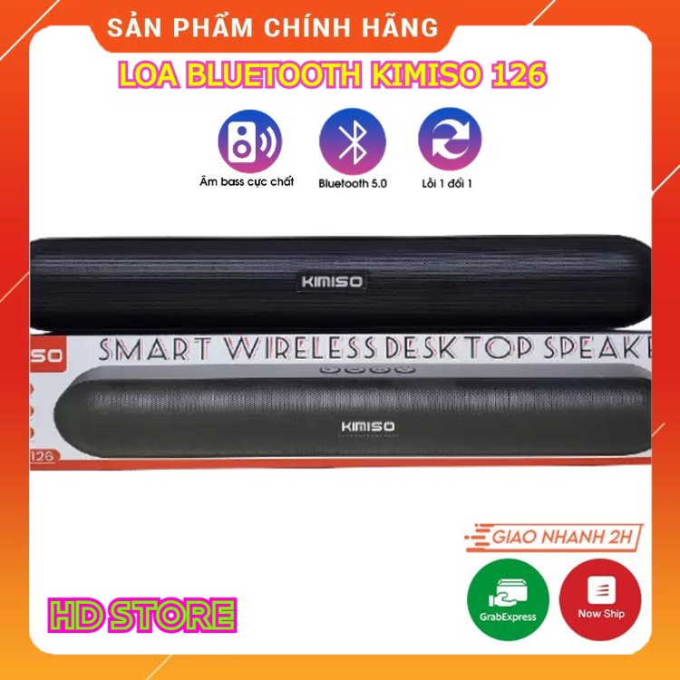 Loa Bluetooth Không Dây KIMISO KMS-126 Loa Soundbar Dài Bass Siêu Trầm Âm Thanh Sống Động Chất Lượng Cao