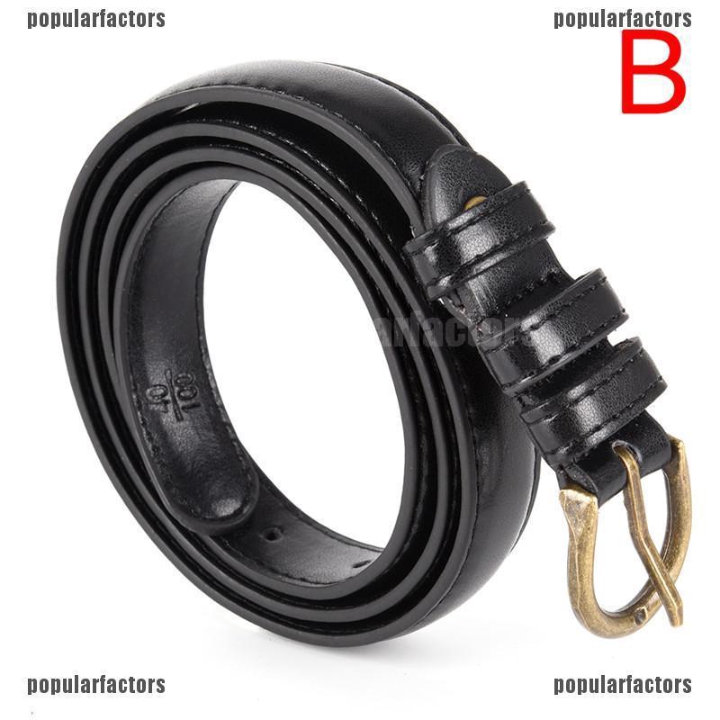 Thắt Lưng Da PU Khóa Kim Loại Cỡ Lớn Phong Cách Cổ Điển