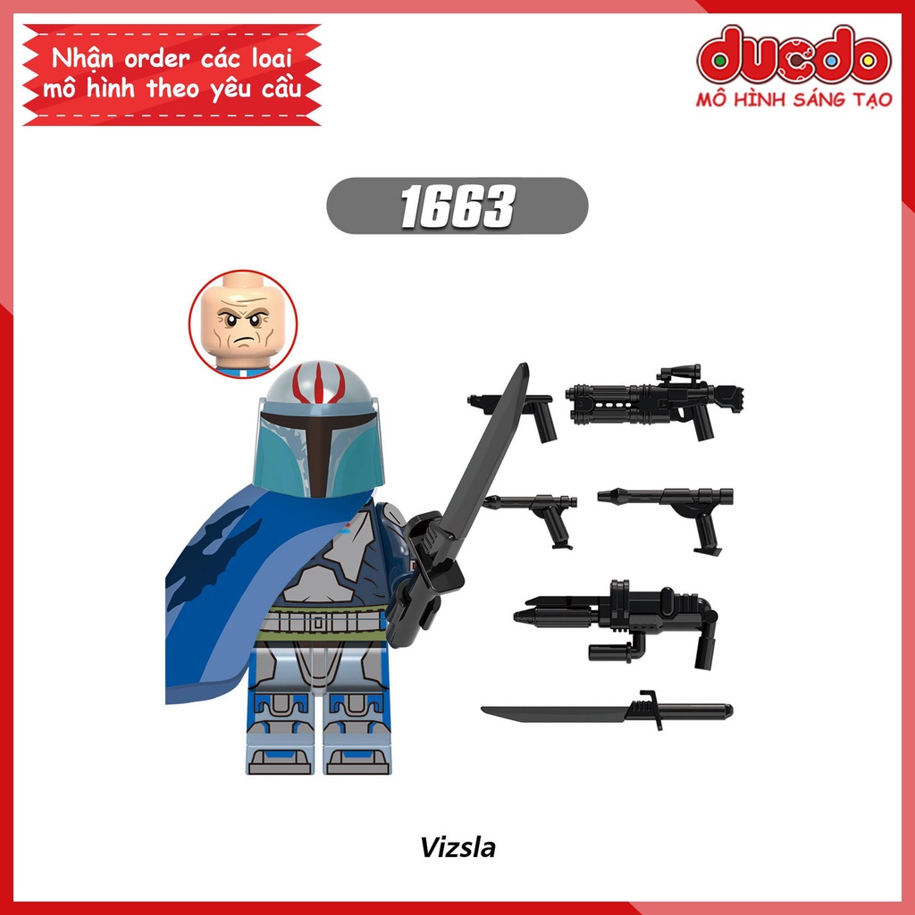 Minifigures nhân vật Star Wars Chiến tranh giữa các vì sao - Đồ chơi Lắp ghép Xếp hình Mô hình Mini XINH X0307
