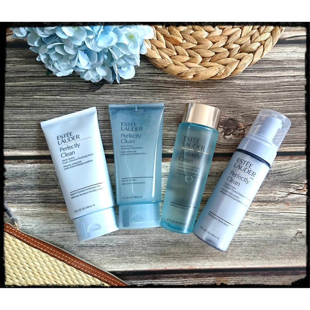 Fullsize - Sữa rửa mặt Estee Lauder Perfectly Clean Multi-Action Foam Cleanser/Purifying Mask 150ml