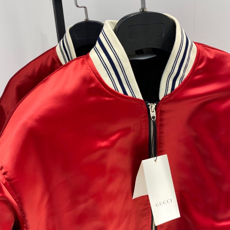 Áo khoác bomber Gu cci GG GC màu sắc nổi bật, cá tính