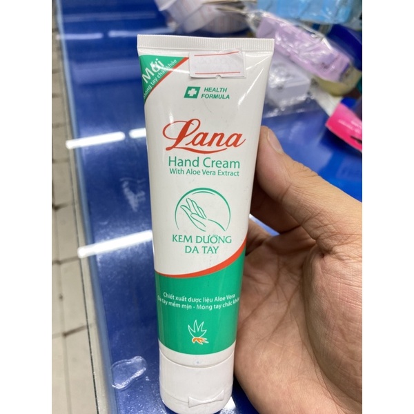 Kem dưỡng mềm mịn da tay móng tay chiết xuất từ Nha đam LANA Hand Cream 80g