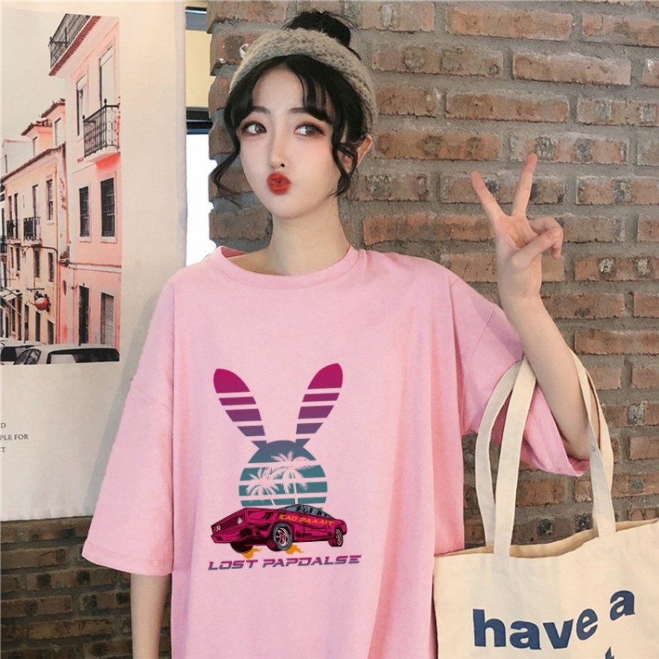 Áo Thun Tay Lỡ In Lost Papdalse Unisex Freesize Dưới 75kg ATIN65 | BigBuy360 - bigbuy360.vn