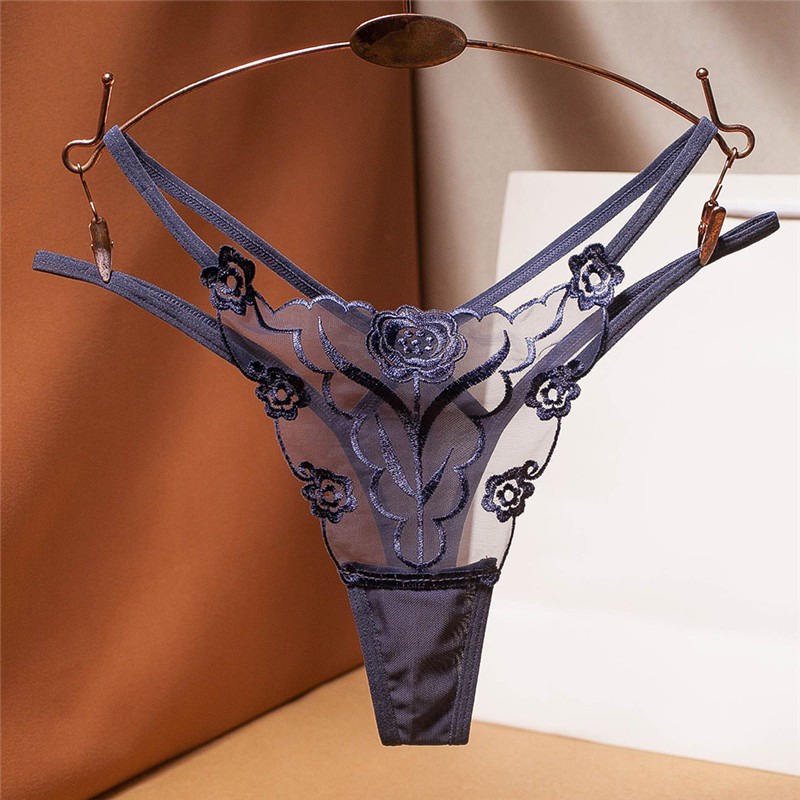 Quần Lót Lọt Khe Vải Lưới Xuyên Thấu Thêu Họa Tiết Thời Trang Quyến Rũ Cho Nữ | BigBuy360 - bigbuy360.vn