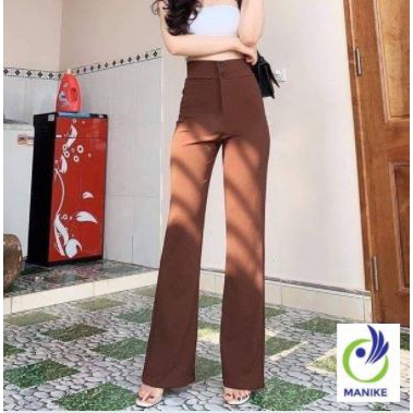 Quần Tây Ống Loe Cạp Cao 2 Cúc M211 Hàng Cao Cấp Cho Phái Đẹp
