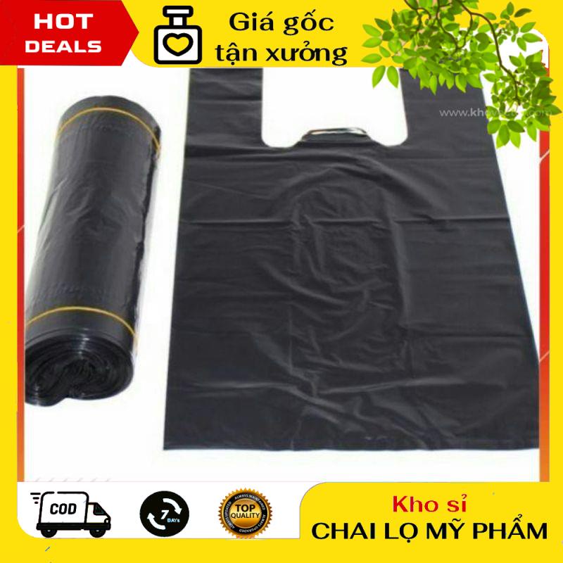 [GIÁ TẬN GỐC] [1kg] Túi nilong đen hai quai Đen / túi bọc xốp, đóng hàng, đựng rác , phụ kiện du lịch