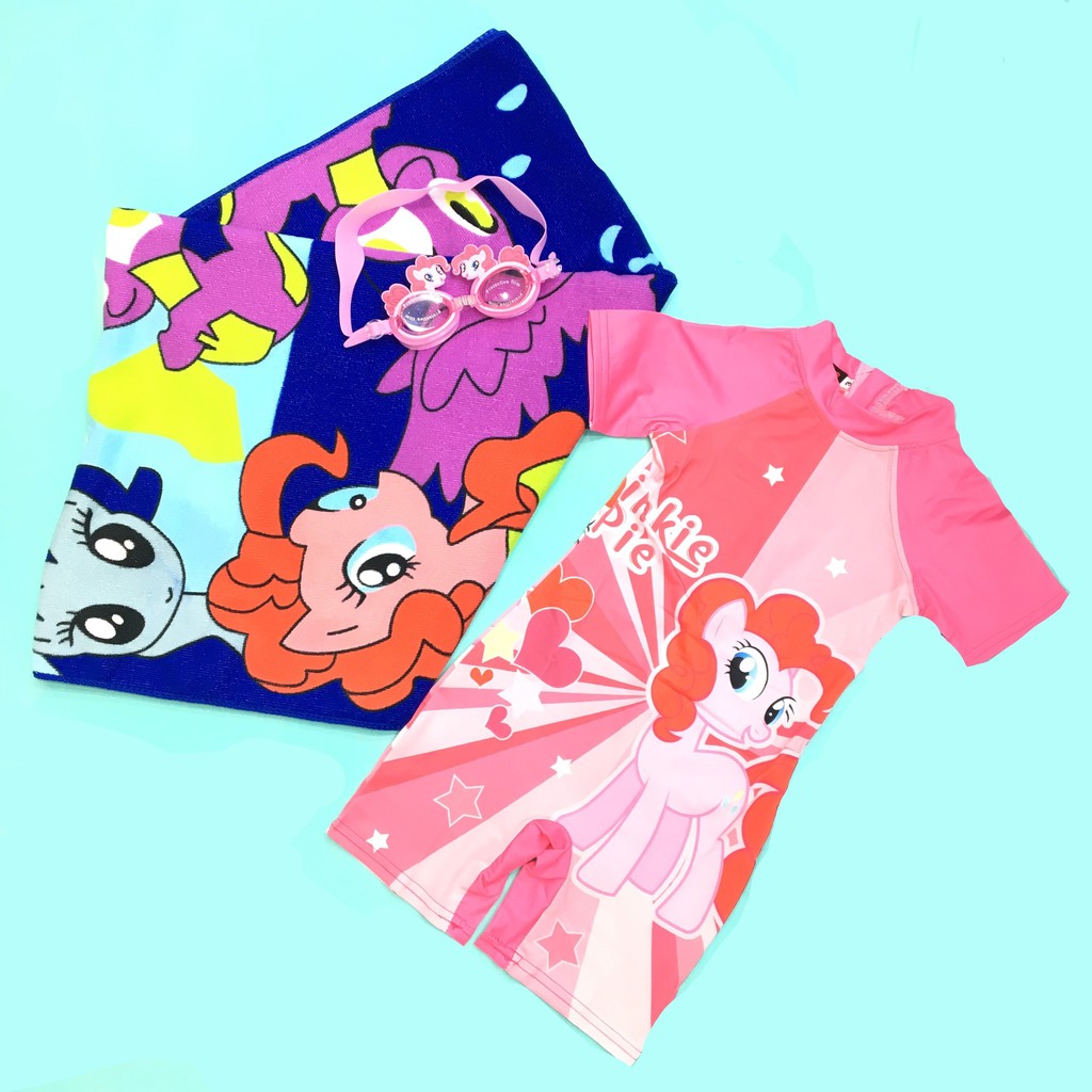 Khăn tắm cho bé CAYABE hoạt hình Disney ngựa Little Pony (Size 70X140 cm)