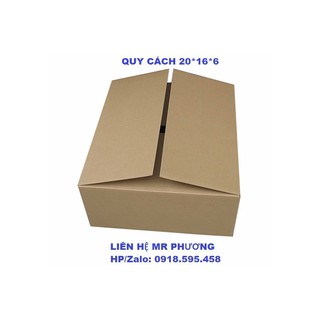 Hộp carton chất lượng-giá tốt 20x16x6, số lượng