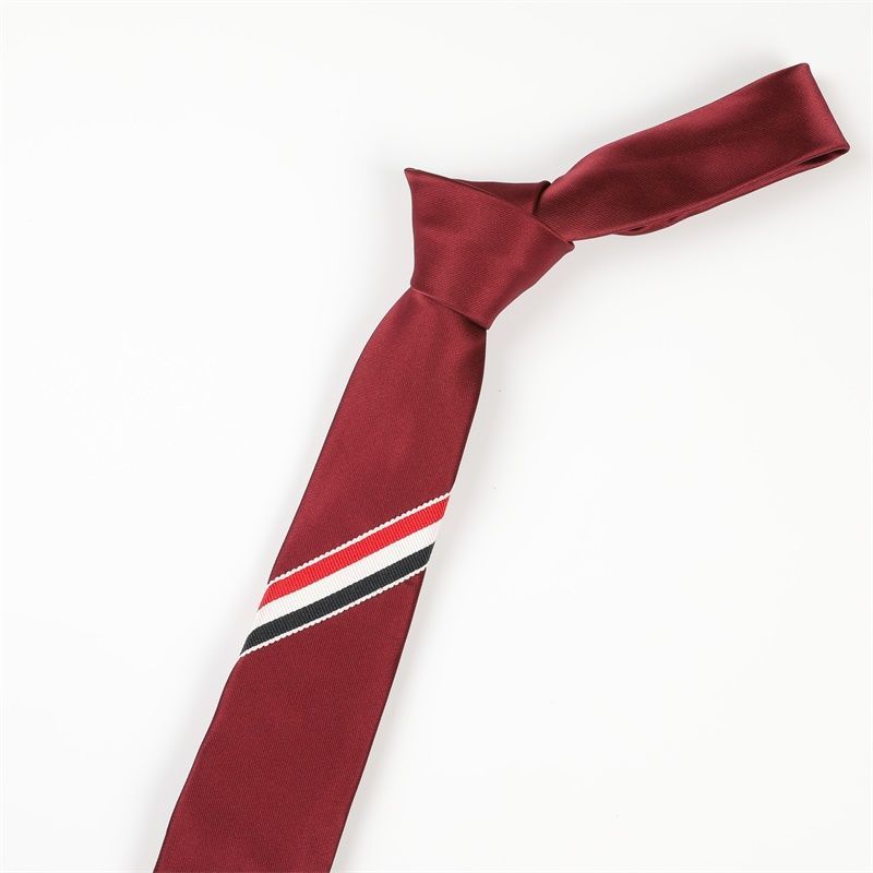 Cà Vạt Nam Bản Hẹp 6cm Màu Đen Bạc Thời Trang Hàn Quốc