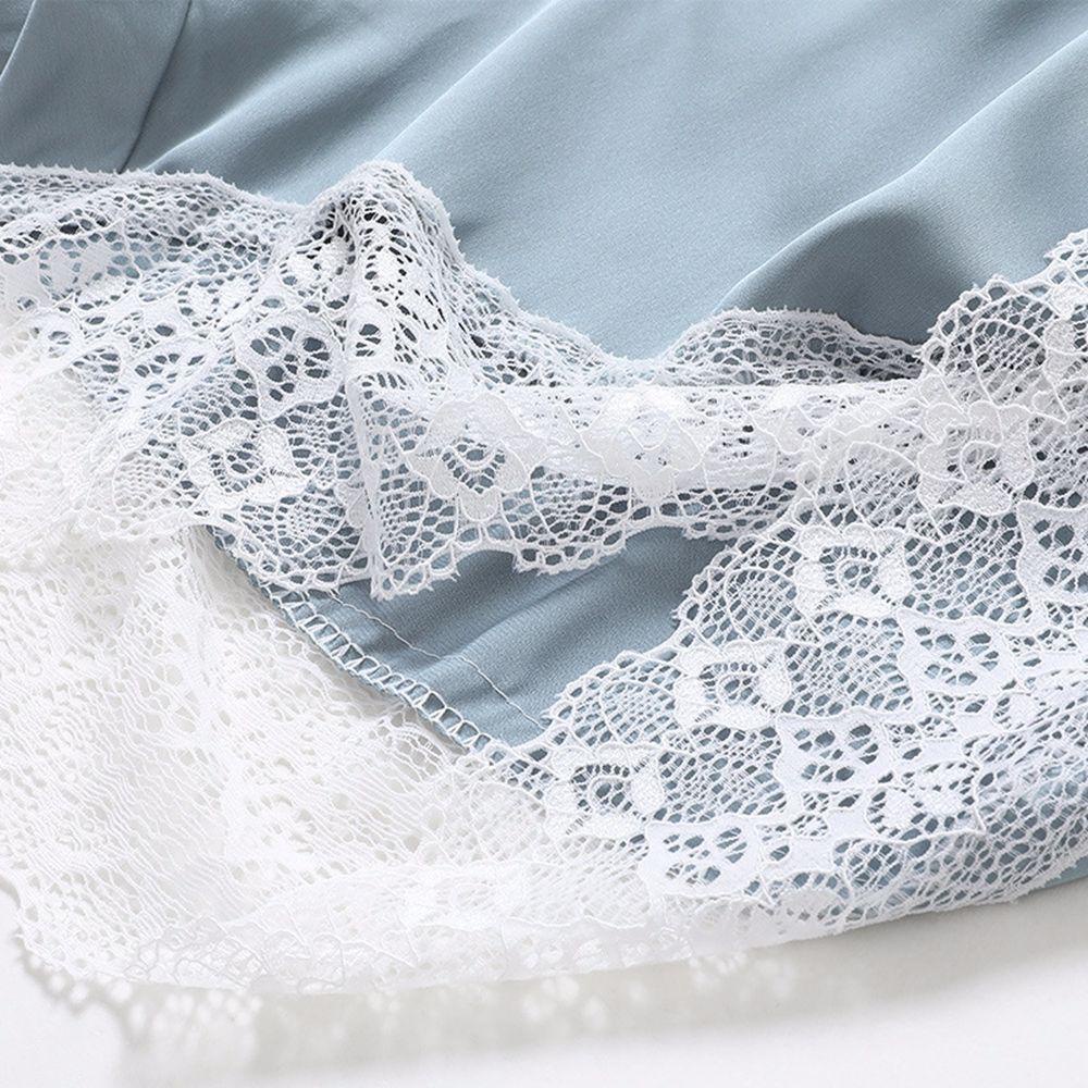 QQMALL Bộ Đồ Ngủ Áo Croptop Hai Dây Phối Quần Short Vải Satin Thời Trang Mùa Hè Quyến Rũ Cho Nữ