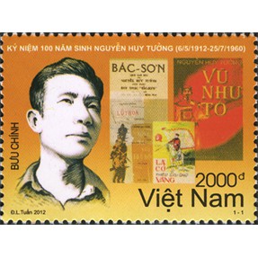 Tem sưu tập MS 1020 Tem Việt Nam Kỷ niệm 100 năm sinh Nguyễn Huy Tưởng (6/5/1912 – 25/7/1960) 2012