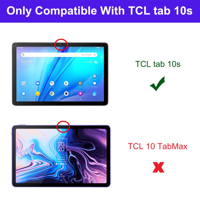 Ốp Máy Tính Bảng Da PU Siêu Mỏng Kiêm Đế Đỡ Cho TCL TAB 10s 5G 2022 10.1"9080G Tab10S 9081X 10.1inch