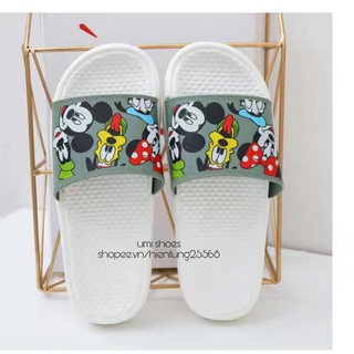 [HOT 2020] Dép lê nữ quai bản ngang chuột MICKEY & vịt DONALD trend mới cá tính đi biển đi học đi chơi rửa nước thoáng