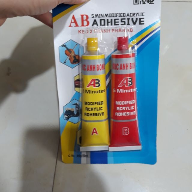 Keo A và B 2 thành phần