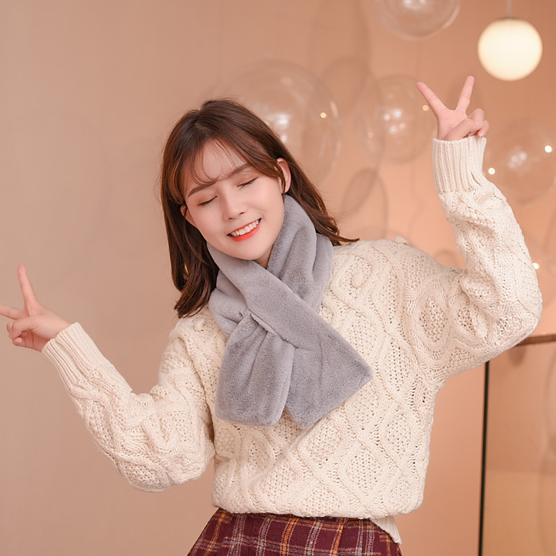 Khăn choàng mùa đông Hàn Quốc dễ thương cho nữ