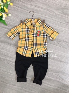 Áo sơmi Burberry cho bé (Combo 2 áo)