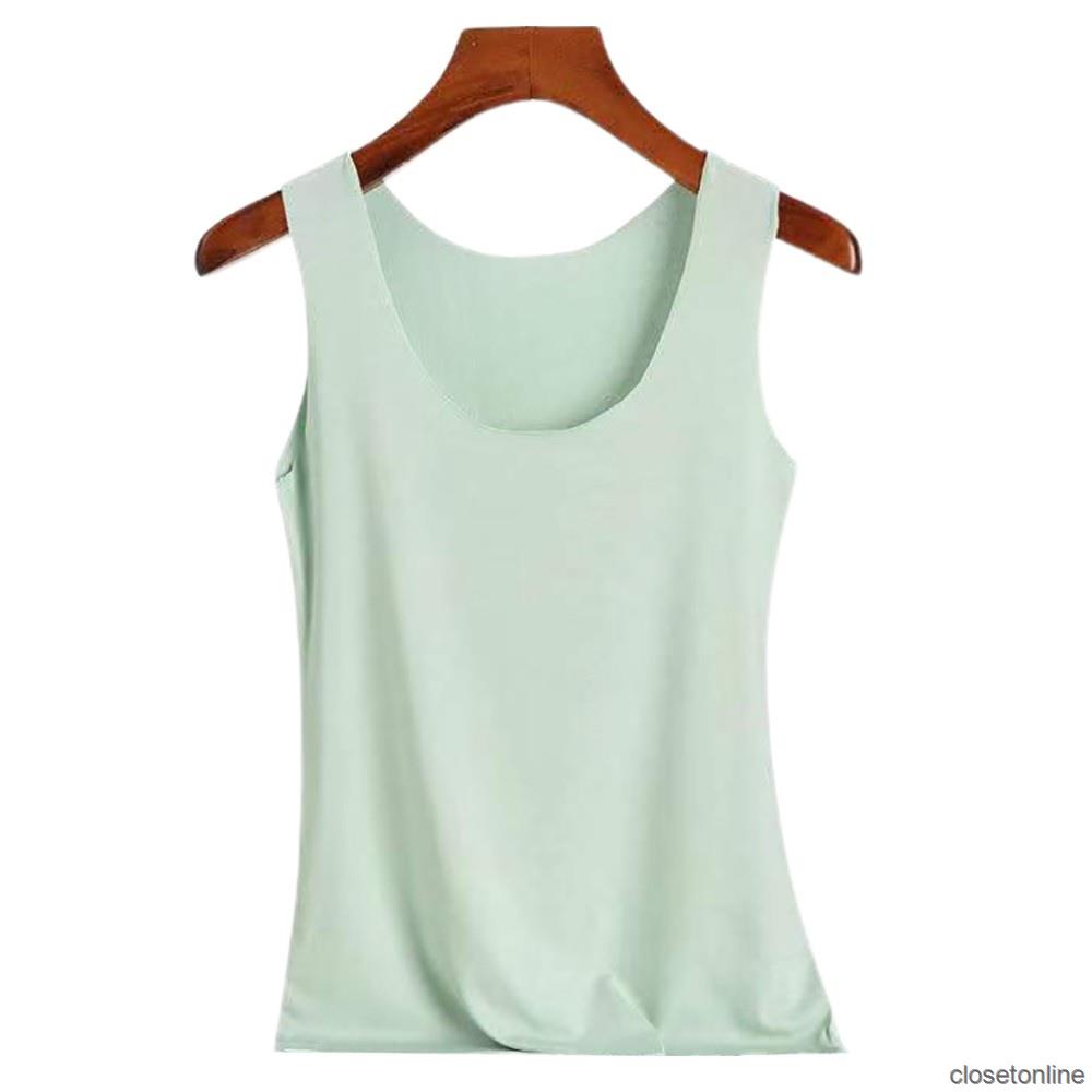 Áo Hai Dây Cổ Tròn Dáng Ôm Màu Trơn Thời Trang Mùa Hè Quyến Rũ Cho Nữ | BigBuy360 - bigbuy360.vn