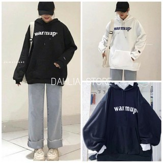 Áo Hoodie Form Rộng Nữ [FREESHIP] 🌸 Nỉ bông in chữ trước ngực form rộng oversize màu TRẮNG | ĐEN Ulzzang HOT 🌸