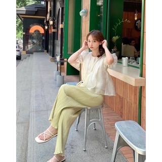 SÉT QUẦN DẬP LI XANH BƠ