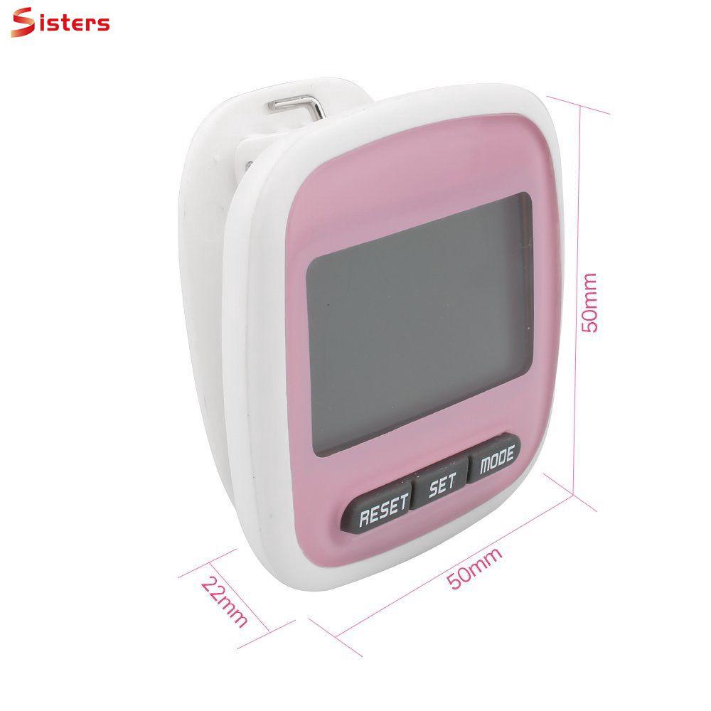 Máy đếm bước chân điện tử đa năng hiển thị màn hình lcd