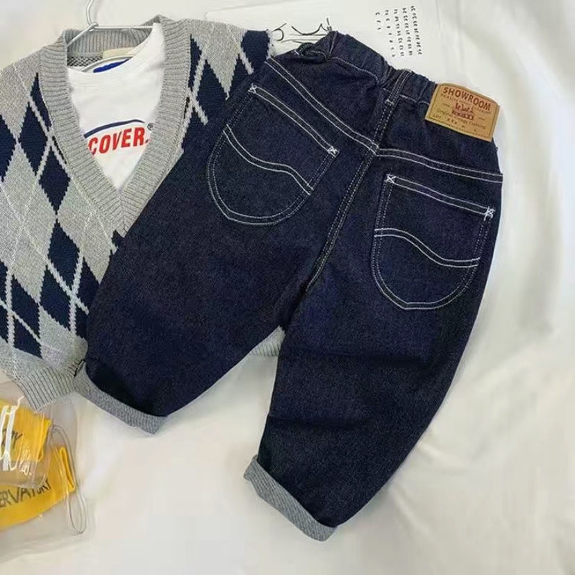 Quần Short Cotton Ống Rộng Thoải Mái Phong Cách Phương Tây Dễ Phối Đồ Thời Trang Cho Bé Trai 5 Tuổi