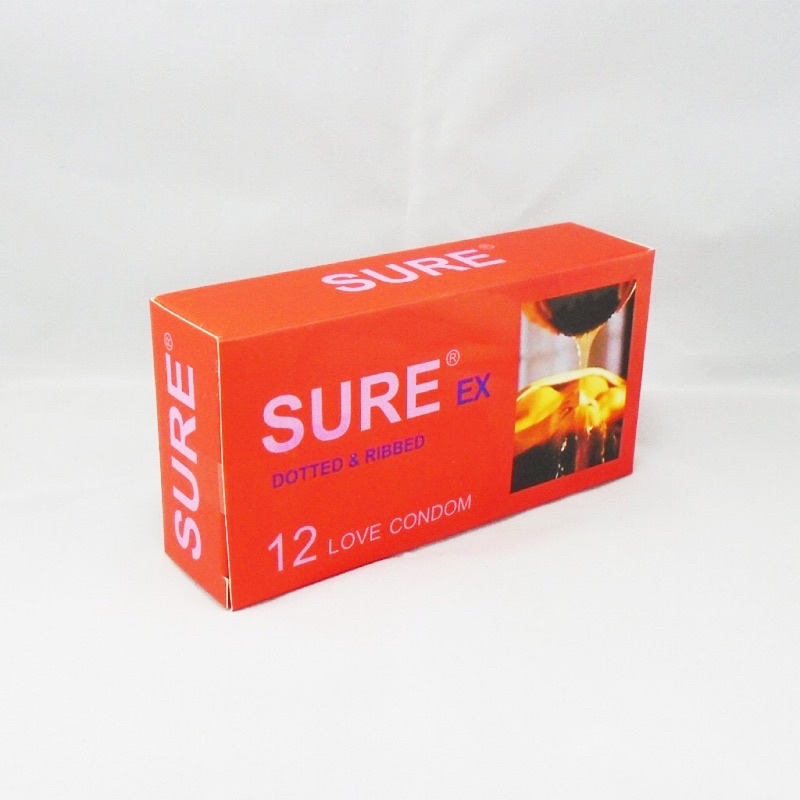 (Hoả tốc) Bao cao su SURE đỏ hộp 12 cái