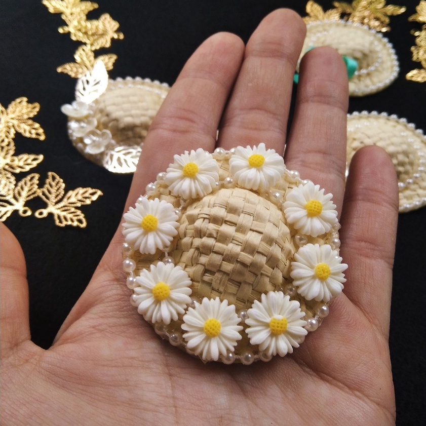 Kẹp Nón handmade mini/Kẹp mái cho bé