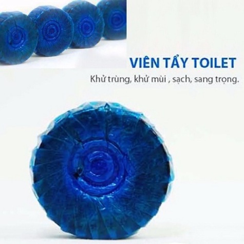 viên thả bồn cầu Gift vỉ 4 viên, viên tẩy bồn cầu khử mùi vệ sinh toilet