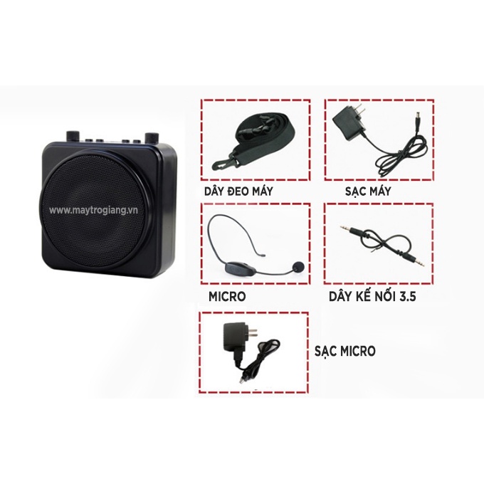 Máy Trợ Giảng AKER MR2500 Không Dây. Hỗ Trợ Bluetooth, Âm Thanh Rõ Ràng, Trung Thực, Dễ Dàng Sử Dụng. Bảo Hành 12 Tháng.