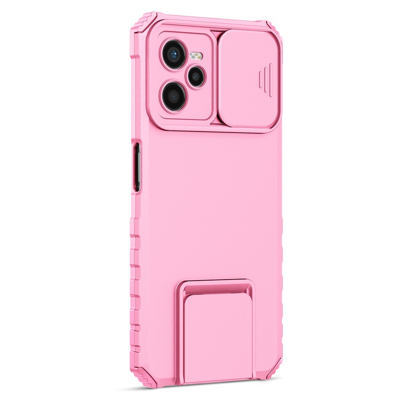 Ốp Điện Thoại Có Giá Đỡ Đẩy Bảo Vệ Ống Kính Máy Ảnh Cho Realme 9I 5G C35 C31 9I C21 C21Y C20 C11 2021 C1