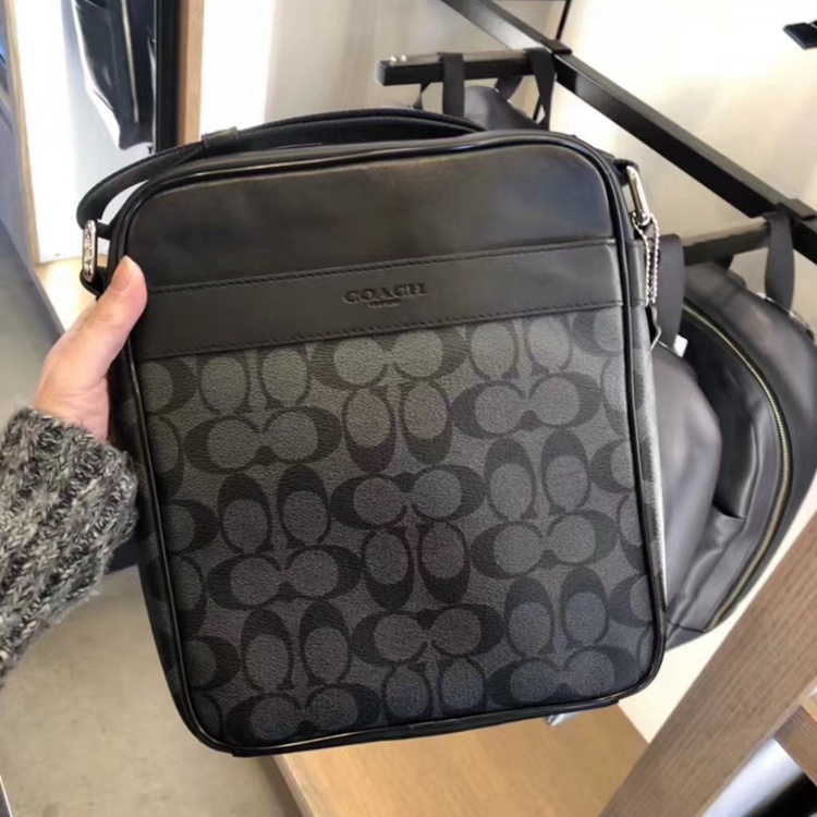 COACH Túi Đeo Chéo Vuông Nhỏ Phong Cách Mỹ Thời Trang Cho Nam F73336