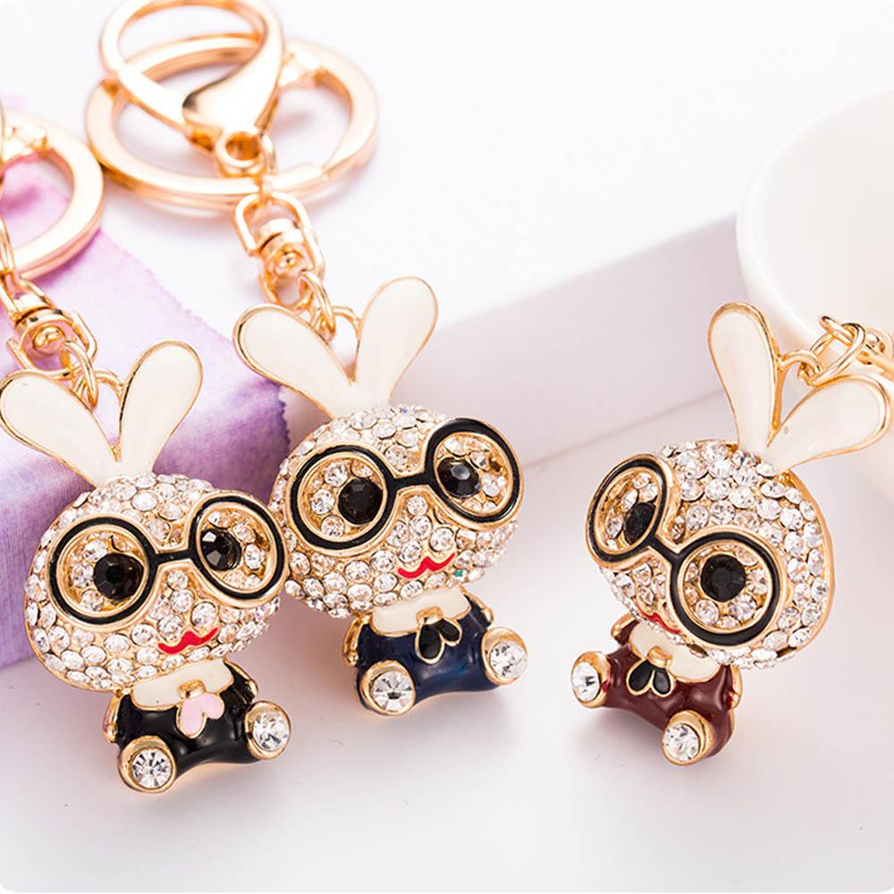 OKDEALS Móc Khóa Hình Thỏ Dễ Thương Giá Đỡ