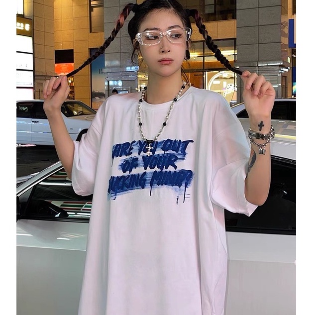 Áo thun tay lỡ nam nữ form rộng unisex phong cách AT 512